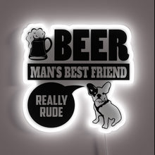 Load image into Gallery viewer, Cozy Home Decor with Vibrant Neon Sign and Frenchie Love