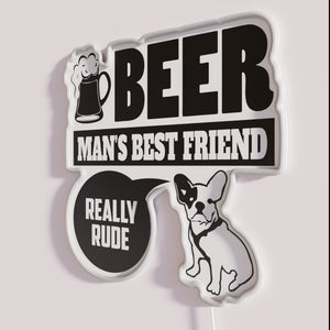 Neon Sign Quote: Best Friends Forever Furry Companion Love Always