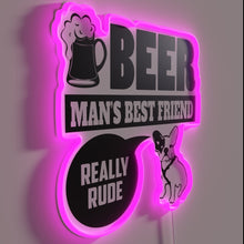 Load image into Gallery viewer, Vibrant RGB Neon Sign: &#39;Best Friend&#39; Quote for Loyal Companions