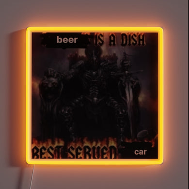 Add colorful ambiance with this dynamic fun time RGB sign.