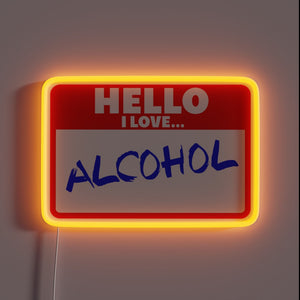 Neon Bar Sign with Humorous RGB LED Lighting Features