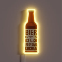Load image into Gallery viewer, Neon Beer Pong Sign with Comedic Cold Spot Sayings