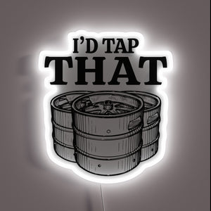Tap into fun with this colorful beer keg neon sign