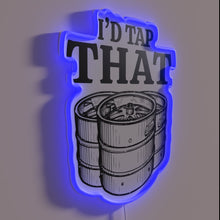 Load image into Gallery viewer, RGB Neon Sign: &#39;I&#39;d Tap That Beer&#39; Comedic Bar Decor Gift