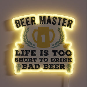RGB Neon Sign for Beer Enthusiasts with Funny Personality
