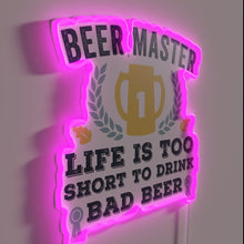 Load image into Gallery viewer, Add humor to your bar with this colorful beer lover sign.