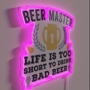 Add humor to your bar with this colorful beer lover sign.