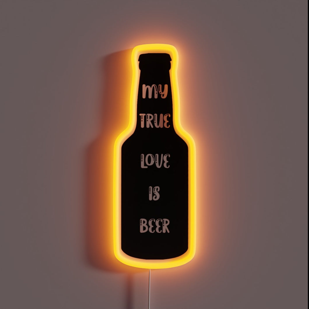 Beer Lovers Delight: Colorful RGB Neon Sign for His Man Cave