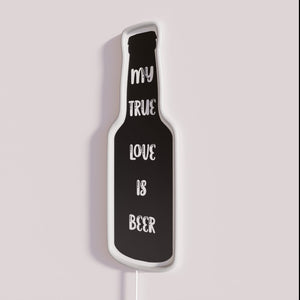 RGB Neon Sign with Funny Beer Lover Gift Message Design
