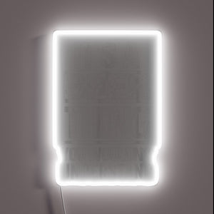 RGB Neon Sign: Quirky Distressed Graphic for Beer Enthusiasts Everywhere