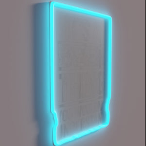 Neon glow decor for beer enthusiast's home bar or pub space.