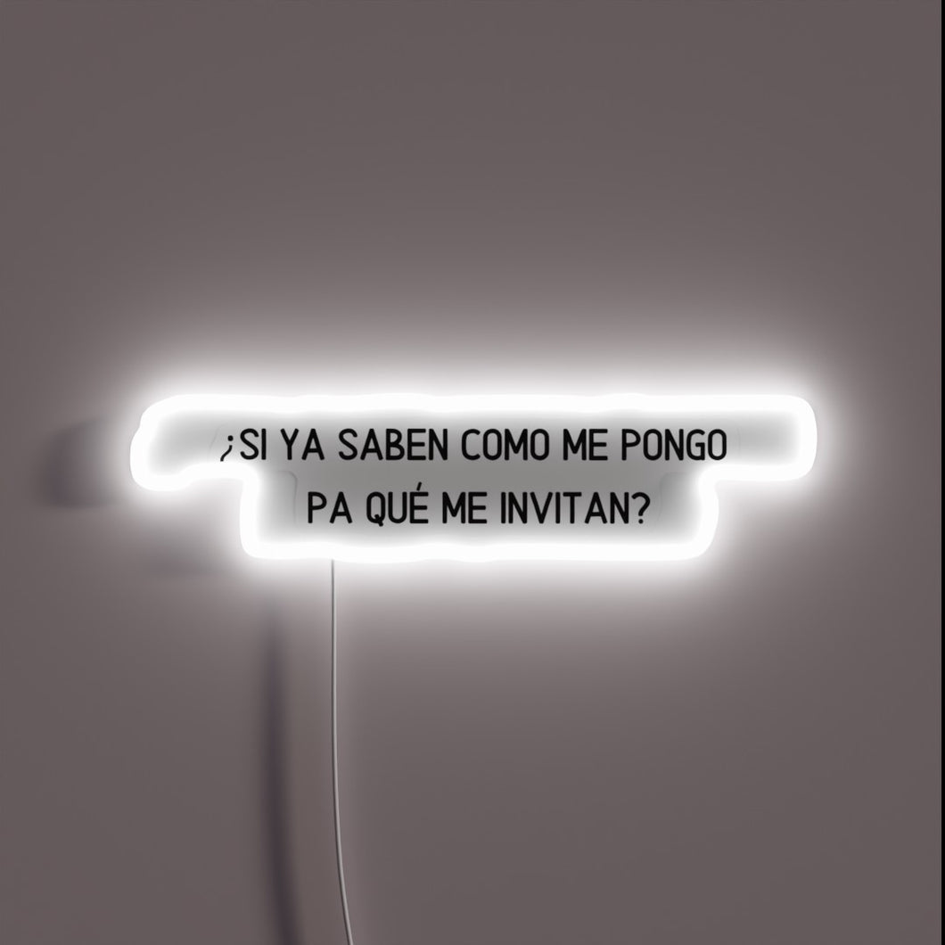 Vibrant Neon Sign Reads 'Siempre Borracho' in Bright Rainbow Colors