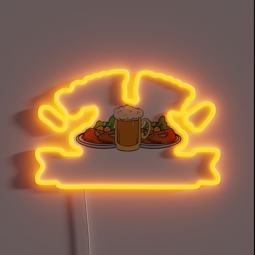 Quirky RGB Neon Sign for Beer Lovers with Attitude and Humor