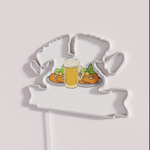 Load image into Gallery viewer, Amusing Beer Enthusiast Sign with Funny Schnitzel Quote in Neon Lights