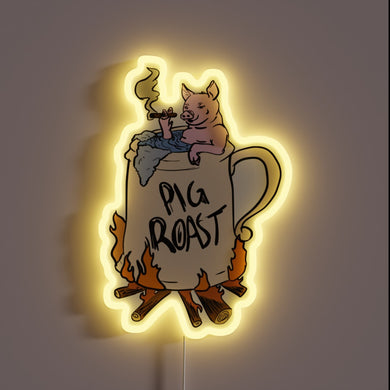 Vibrant RGB Neon Sign Adds Humor to Your Kitchen Decor