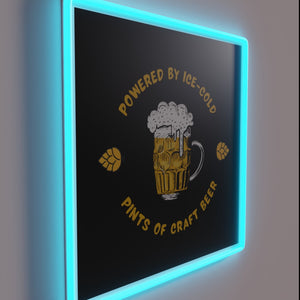 Add a splash of humor with this vibrant neon sign