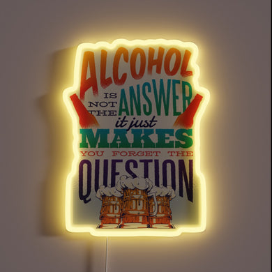 Laugh out loud with our vibrant humorous LED room decoration.