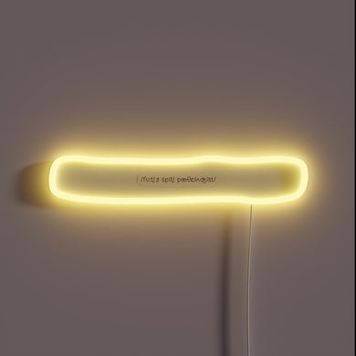 Neon illuminated motivational sign for aspiring speech pathologists in medical settings.