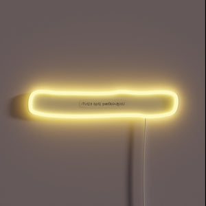 Neon illuminated motivational sign for aspiring speech pathologists in medical settings.