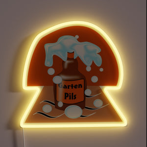 Brighten up your garden with this vibrant Pilsner beer sign