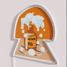 Load image into Gallery viewer, Neon Garden Pilsner Sign with RGB Color Changing Lighting Effect