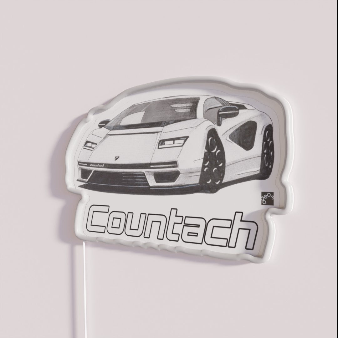 Geo3doodles Lambo New Count Doodle Rgb Led Sign – Neon Factory