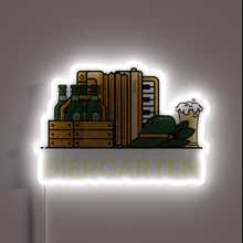 Load image into Gallery viewer, Colorful retro-inspired neon sign for a traditional German beer garden.