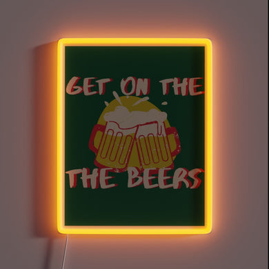 RGB Neon Sign Featuring Premier Daniel Andrews' Catchphrase in Bold