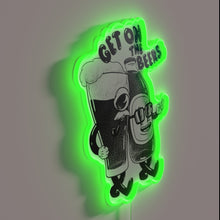 Load image into Gallery viewer, Get on the beers with our vibrant white neon sign.