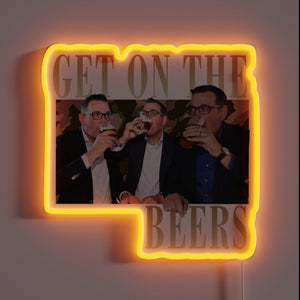 RGB Neon Sign featuring Daniel Andrews in Beer Cheers!