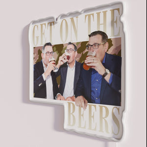 Fun Vintage Daniel Andrews Style RGB Neon Sign For Beer Lovers