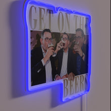 Load image into Gallery viewer, Fun retro vibes with Daniel Andrews&#39; cheeky beer-themed neon decor