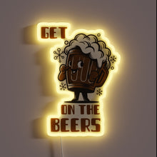 Load image into Gallery viewer, Brewtifully illuminated phrase for beer enthusiasts and partygoers to gather