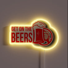 Load image into Gallery viewer, Eye-catching RGB neon sign for your beer lover&#39;s man cave.