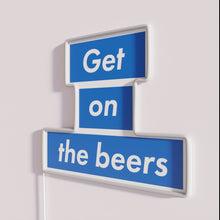 Load image into Gallery viewer, Eye-catching beer lover&#39;s neon sign with customizable RGB color options.