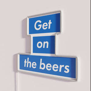 Eye-catching beer lover's neon sign with customizable RGB color options.
