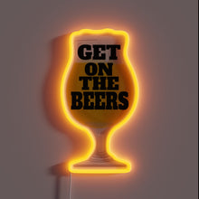 Load image into Gallery viewer, Get Your Party Started with Color-Changing LED Neon Beer Sign