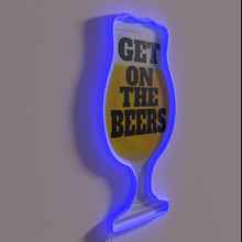 Load image into Gallery viewer, Get on the beers neon bar and pub decor sign