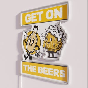 Brighten up your bar with this vibrant Beer Sign Decoration