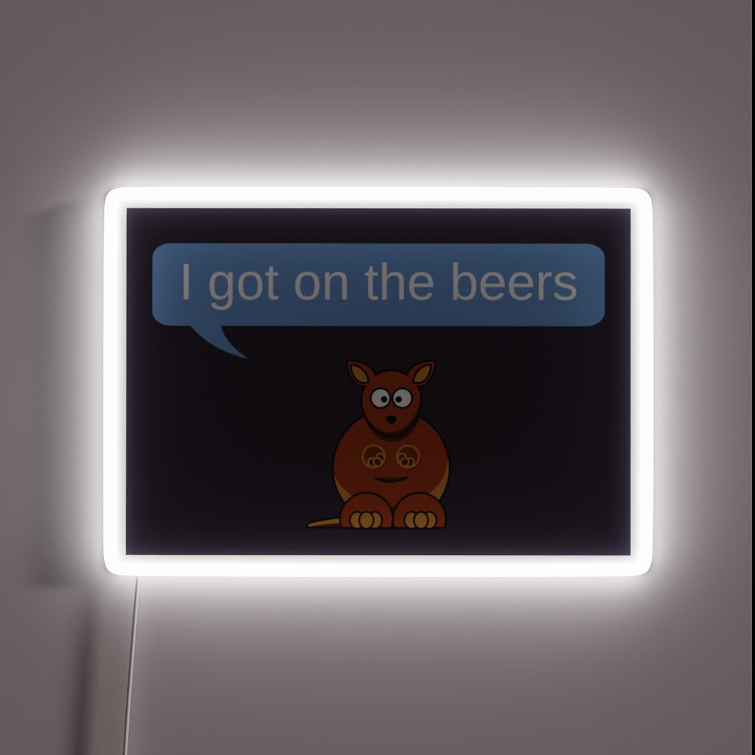 Get Lit with Color-Changing Beers RGB Neon Bar Sign