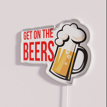 Load image into Gallery viewer, Eye-catching RGB neon beer bar pub decor signage illuminations solution.