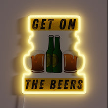 Load image into Gallery viewer, Neon Beer Sign with RGB LED Lighting Technology Display
