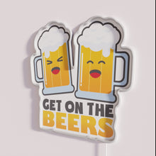 Load image into Gallery viewer, RGB Neon Bar Sign with Fun Drinking Motif Illumination Lights