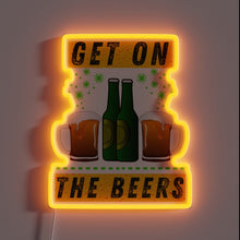 Load image into Gallery viewer, Neon Beer Sign with RGB Lighting for Home Bars