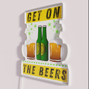 RGB Neon Beer Sign for Home Bar Decorations and Parties