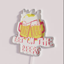 Load image into Gallery viewer, RGB Neon Beer Bar Sign, Customizable LED Wall Decor Barware Gift
