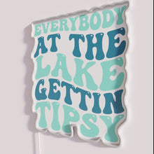 Load image into Gallery viewer, Neon Gettin&#39; Tipsy Wall Sign for Fun Lake House Party Vibes
