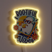 Load image into Gallery viewer, Add eerie ambiance with this glowing summer neon sign.