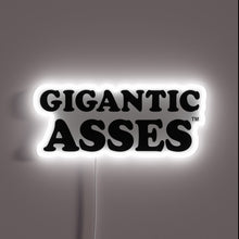 Load image into Gallery viewer, Glowing Giant Donkey&#39;s Rear End in Vibrant Colorful Neon Light