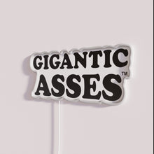 Load image into Gallery viewer, Glowing Neon Giant Donkey Asses Wall Art Decorations Home Accents